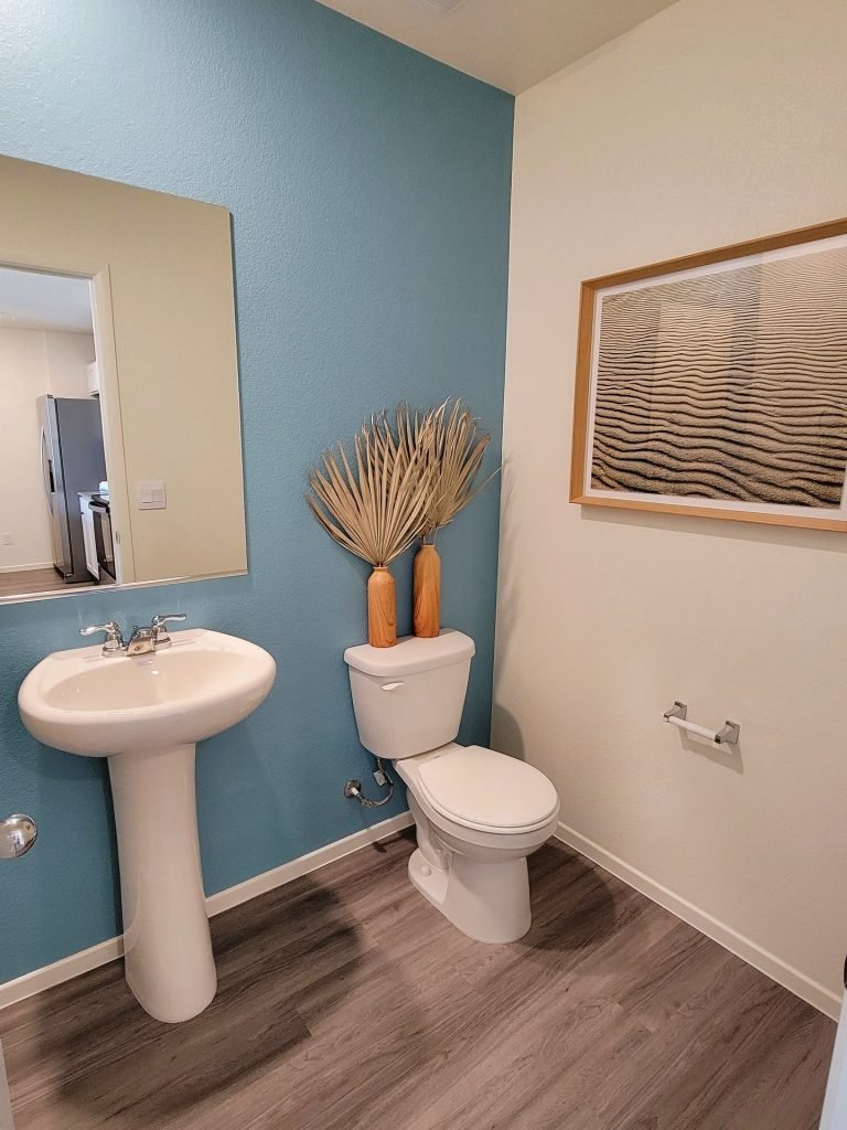 nice new bathroom in kalea trails new home build in las vegas nevada