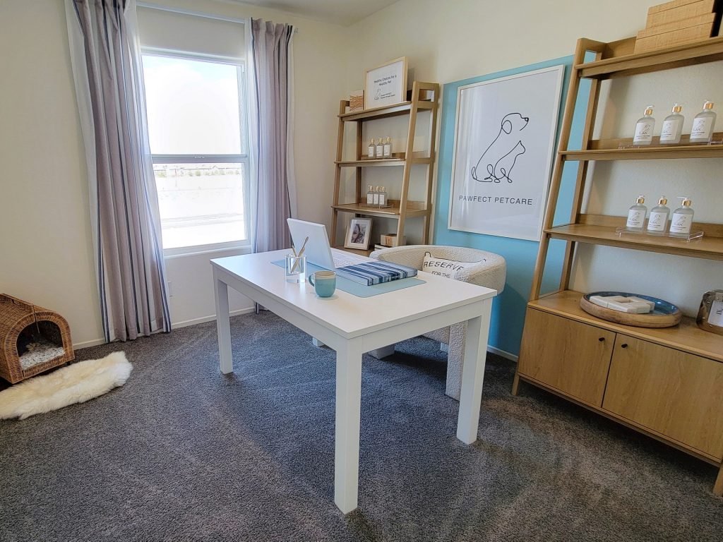 nice modern office for remote work in kalea trails new home build in las vegas nevada
